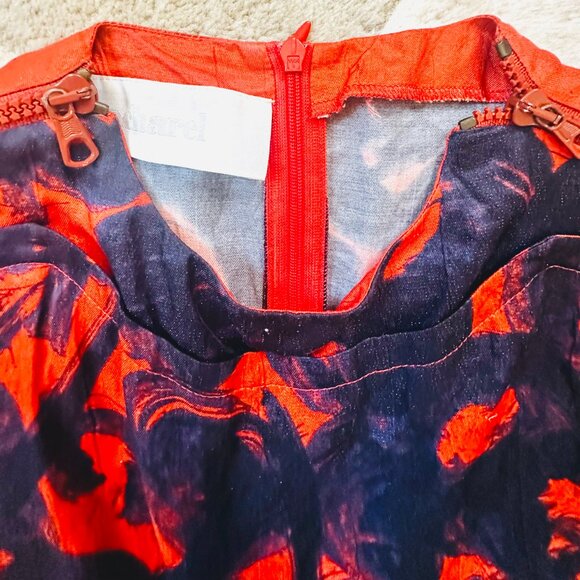 Cacharel Dress- stunning cut and pattern- size US 6 - Picture 13 of 15